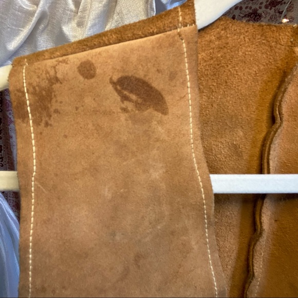 Vintage 60s Hippie Suede Fringe Vest - Picture 4 of 5